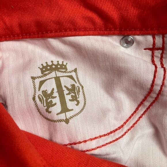 TALBOTS Women’s Red Signature Slim Ankle Jeans Size 2 Inseam 28 - Picture 8 of 10